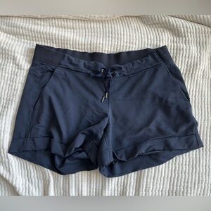 Navy athleta shorts